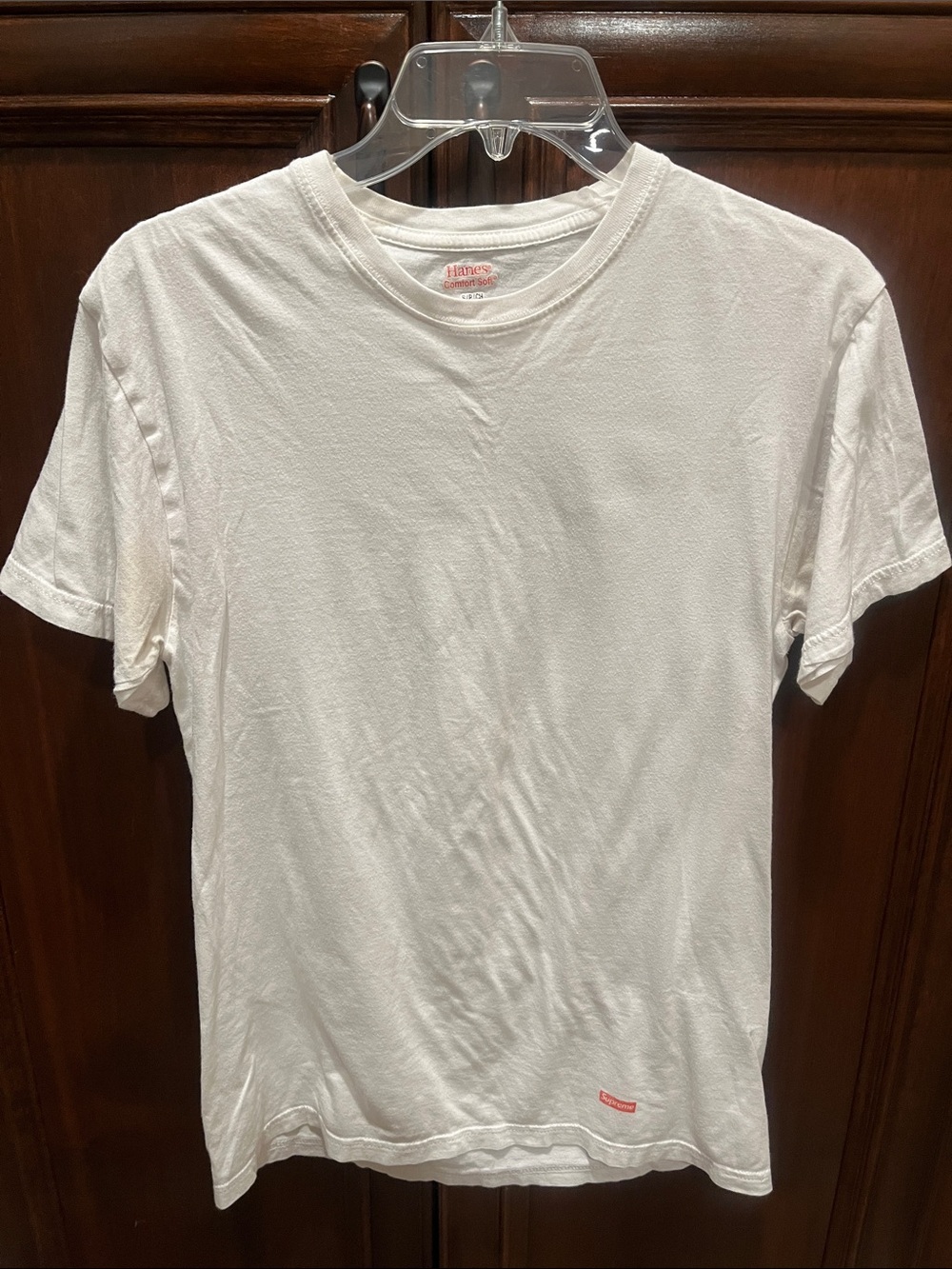 Supreme White Short Sleeve Crewneck T-Shirt